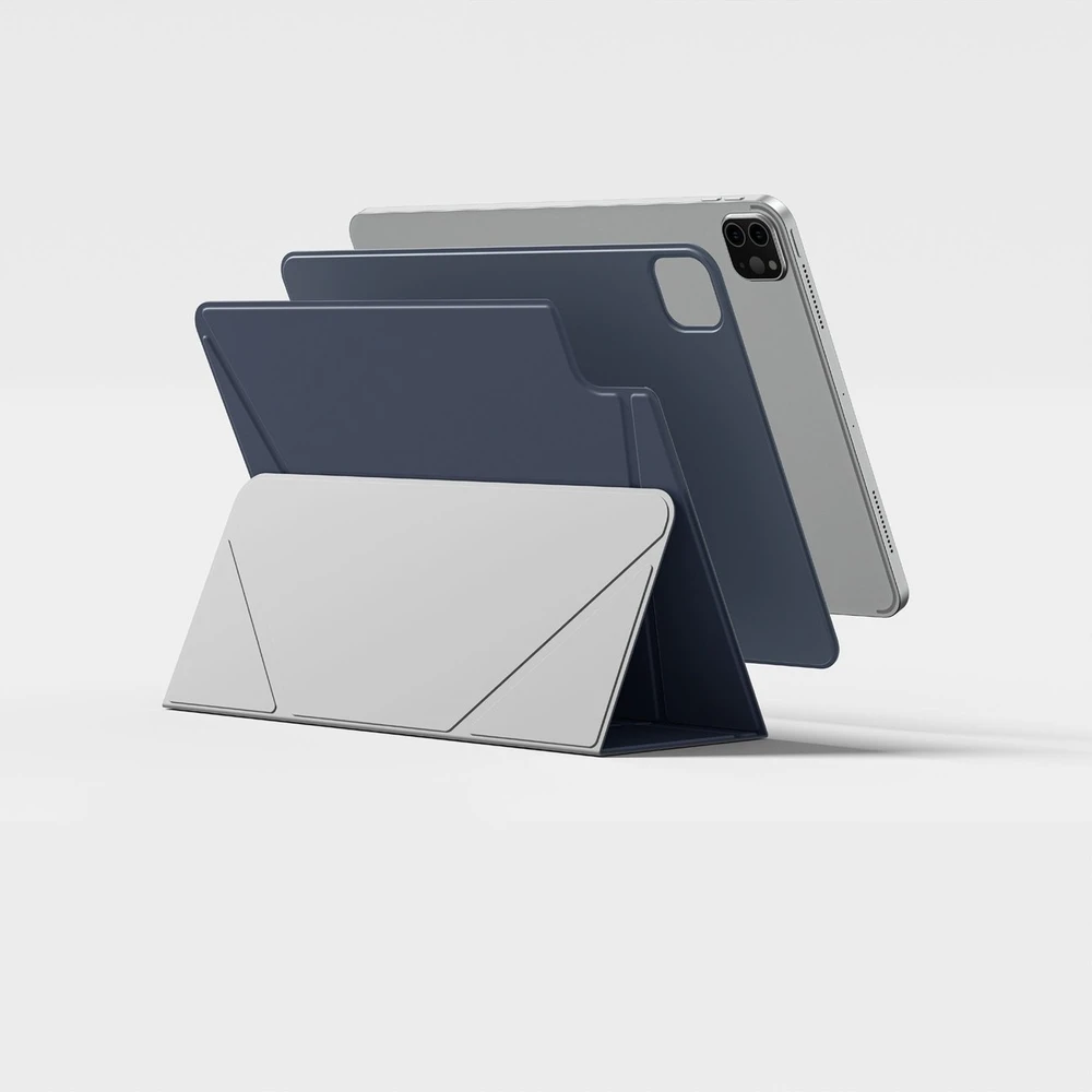 „AmazingThing“ matinis „Pro Mag“ lankstus dėklas su stovu, skirtas „iPad Air 13“ M3/M4 (2025/2026) - Mėlyna