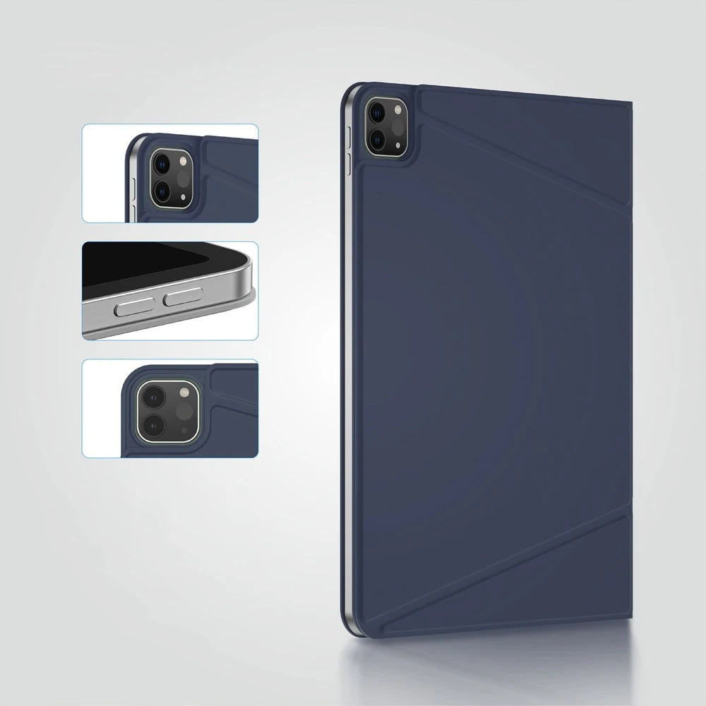 „AmazingThing“ matinis „Pro Mag“ lankstus dėklas su stovu, skirtas „iPad Air 13“ M3/M4 (2025/2026) - Mėlyna