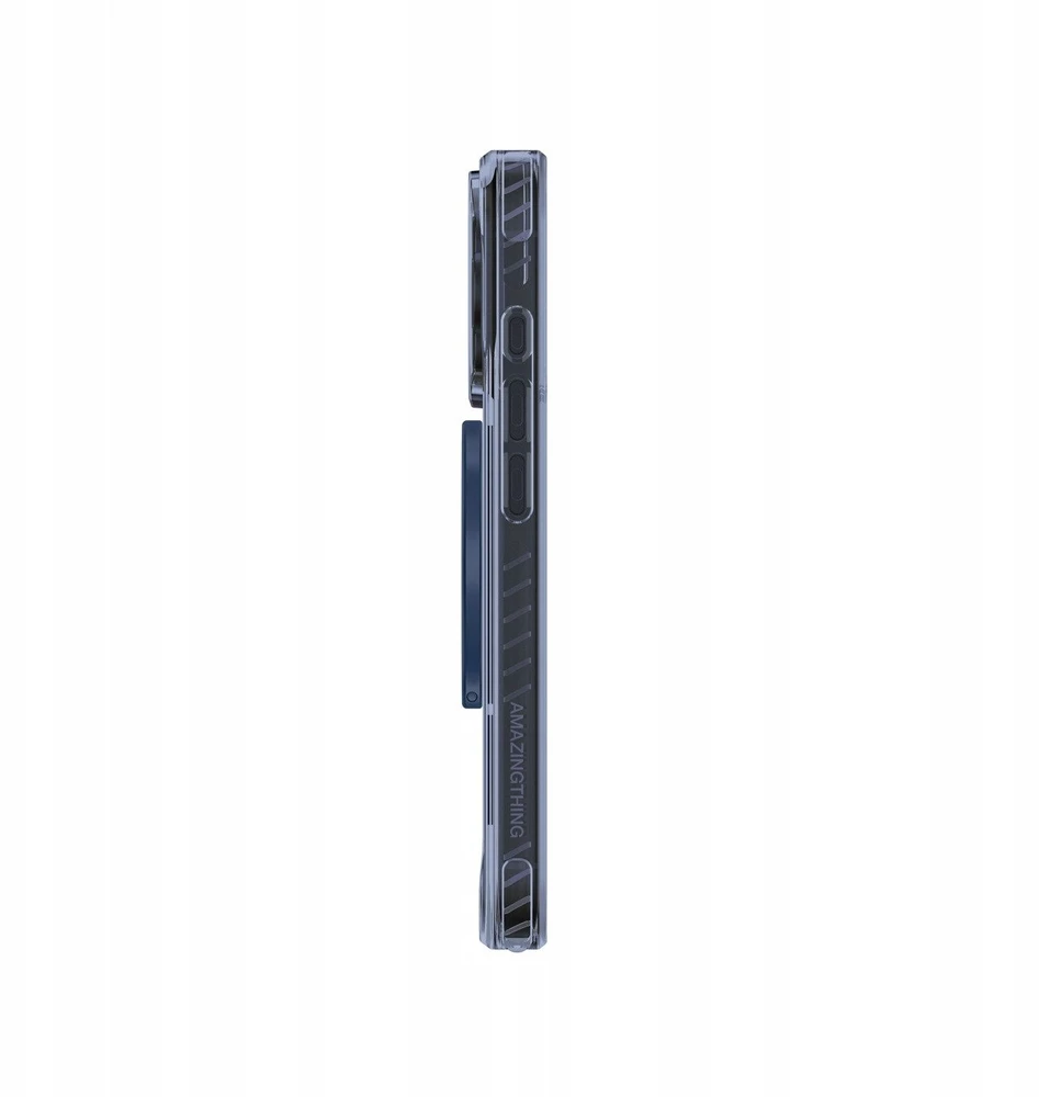 AmazingThing Titan Pro Grip Ring Set dėklas skirtas Apple iPhone 17 Pro Max suderinamas su MagSafe – mėlynos spalvos