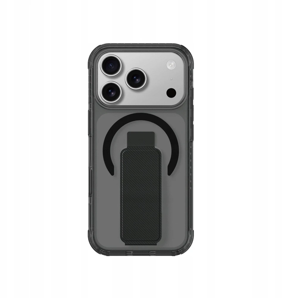 AmazingThing Titan Pro Holder dėklas skirtas Apple iPhone 17 Pro Max suderinamas su MagSafe – juodos spalvos