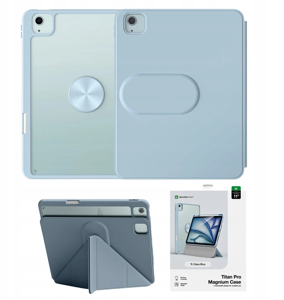 AMAZINGTHING Titan Pro Mag Case do iPad Air 11" M3/M4 (2025/2026) - mėlyna