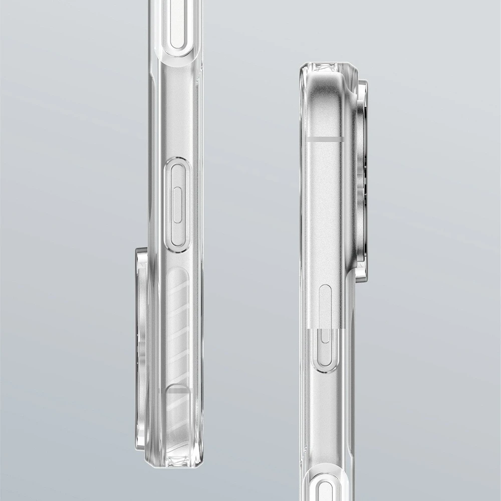 AmazingThing Titan Pro dėklas skirtas Apple iPhone 17 Pro Max suderinamas su MagSafe – skaidrus