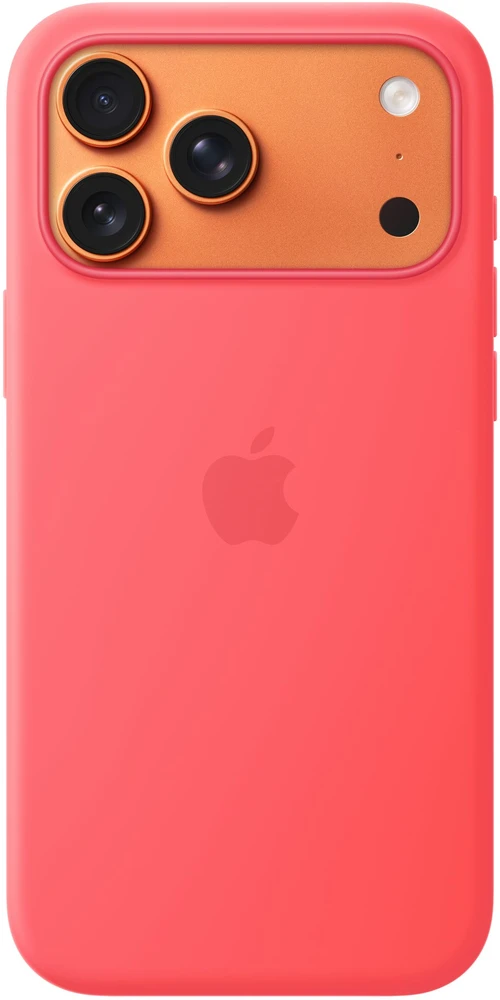 Apple iPhone 17 Pro Max Silicone Case with MagSafe – Bright Guava - MHW64ZM/A