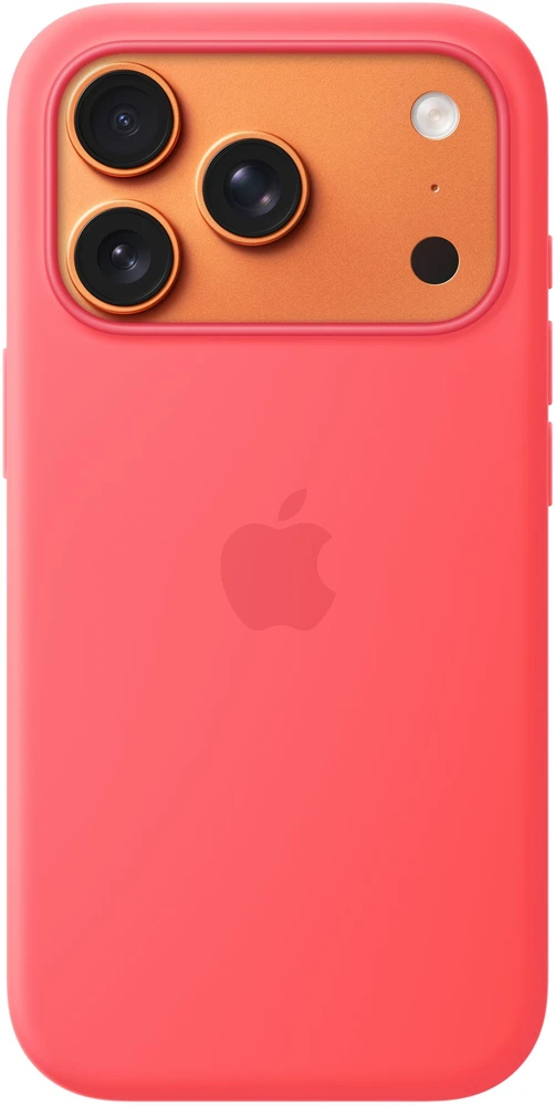 Apple iPhone 17 Pro Silicone Case with MagSafe – Bright Guava - MHW04ZM/A