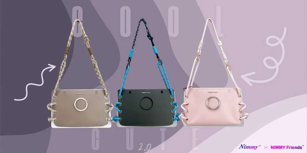 Telefono krepšys Nimmy Cool&Cute 2.0 rudos spalvos
