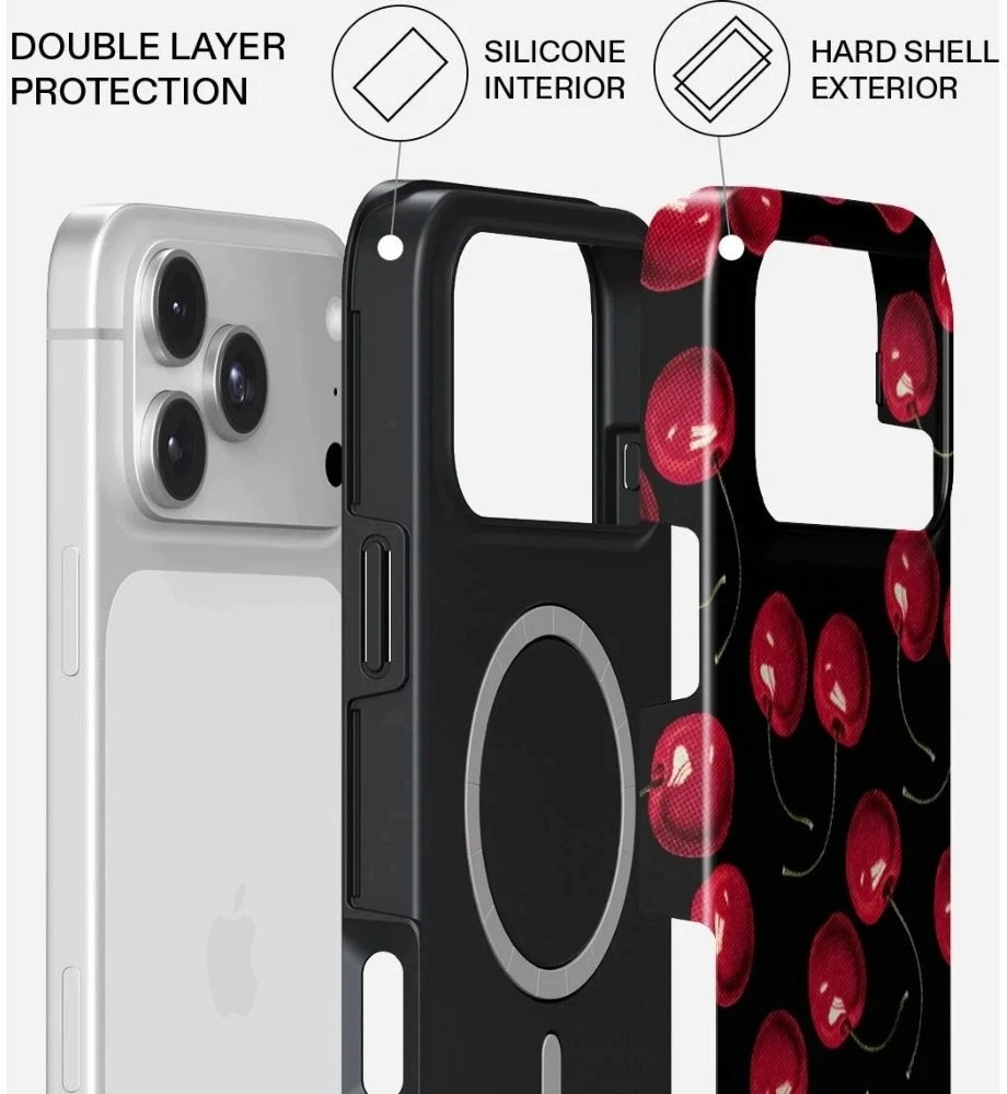 Dėklas Burga Cherrybomb Tough Magsafe Case For iPhone 18 Pro Max