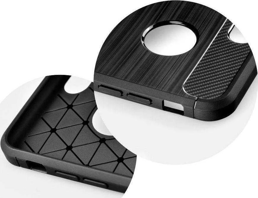 Forcell CARBON Dėklas, skirtas IPHONE 13 MINI juodas
