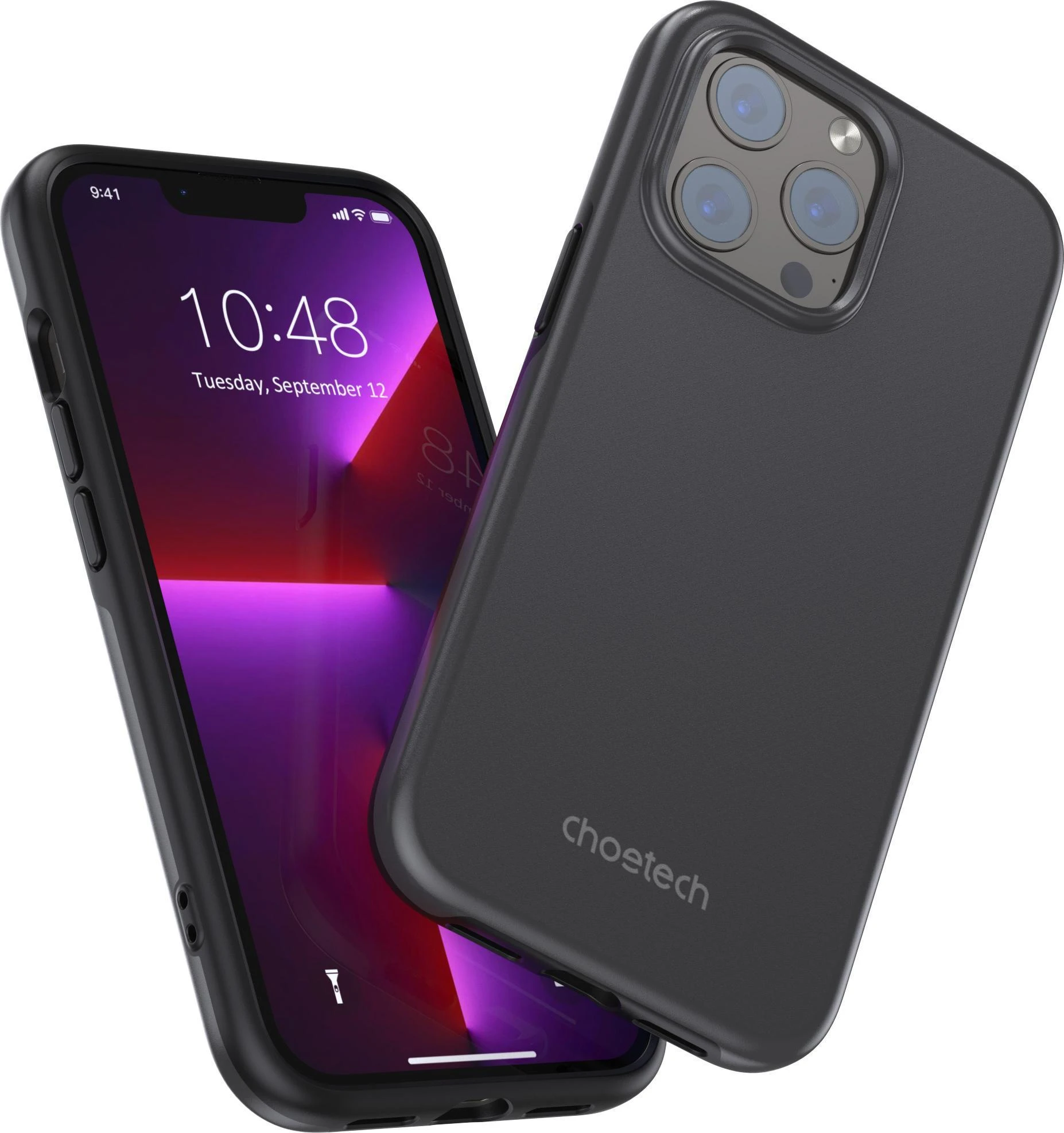 Choetech MFM Anti-drop MagSafe Apple iPhone 13 Pro dėklas telefonui juodos spalvos (PC0113-MFM-BK)
