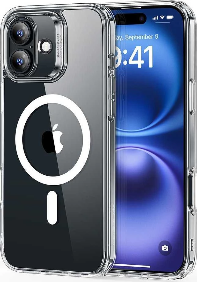 ESR klasikinis hibridinis dėklas (HaloLock), skirtas iPhone 16 Plus (skaidrus)