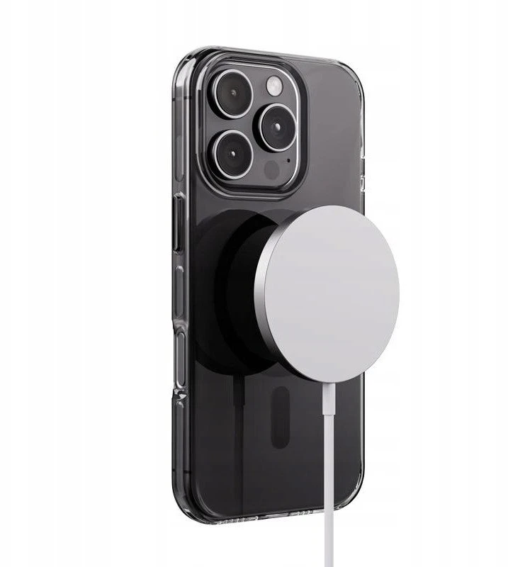 Crong Clear MAG Pro - dėklas Apple iPhone 16 Pro Max MagSafe juodas
