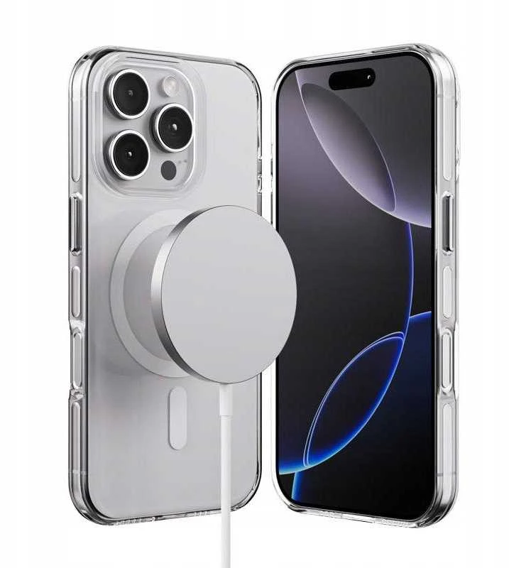 Crong Clear MAG Pro - dėklas Apple iPhone 16 Pro Max MagSafe skaidrus