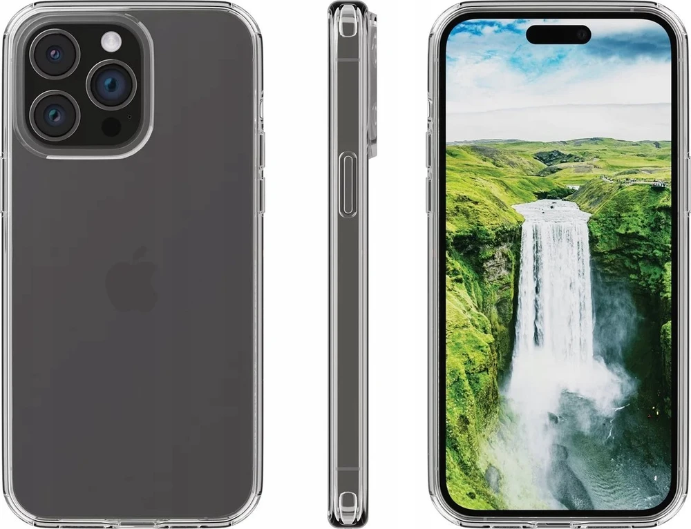 D Bramante Apple iPhone 15 Pro Iceland Ultra D3O skaidrus dėklas, pagamintas Dbramante1928, permatomas