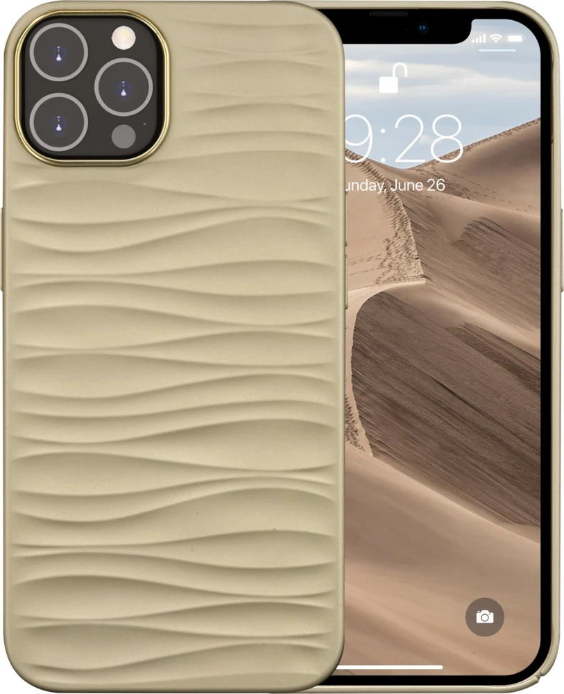 Dėklas D Bramante dbramante1928 Dune - Tylna osłona na telefon - 100 % plastikinis su recyklingu - smėlio - dla Apple iPhone 14 Pro Max (DU67WASA5629)