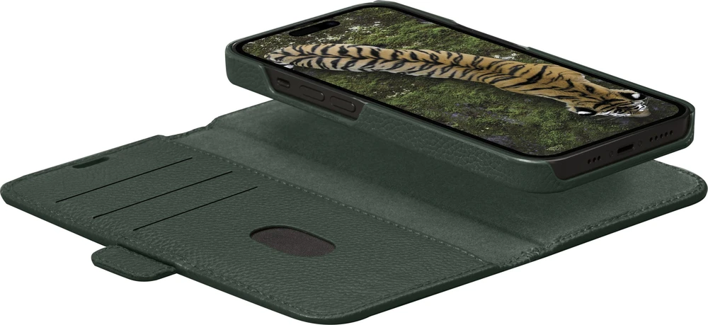 Dėklas D Bramante Apple iPhone 15 Pro New York 2-in-1 Wallet Case by Dbramante1928 Evergreen