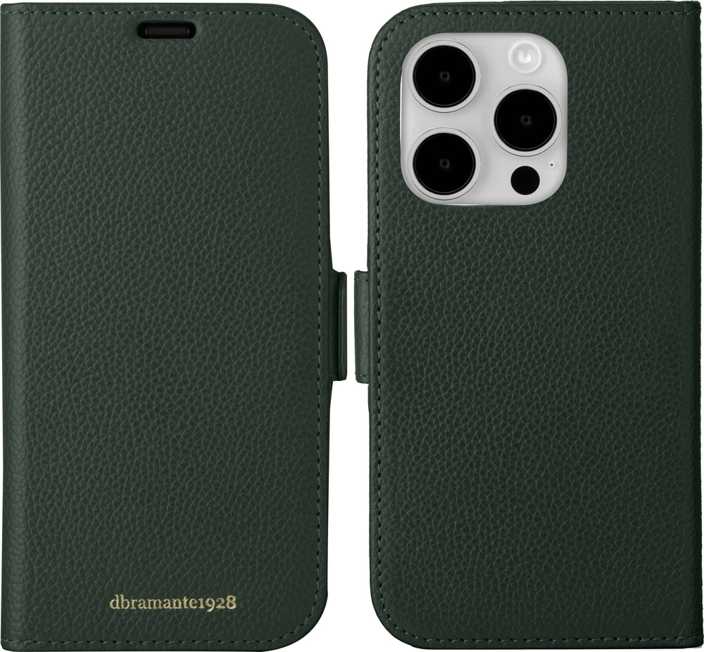 Dėklas D Bramante Apple iPhone 15 Pro Max New York 2-in-1 Wallet Case by Dbramante1928 Evergreen