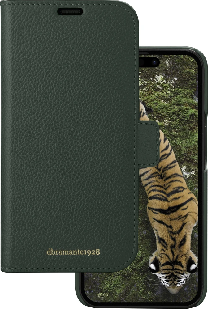 Dėklas D Bramante Apple iPhone 15 Pro Max New York 2-in-1 Wallet Case by Dbramante1928 Evergreen