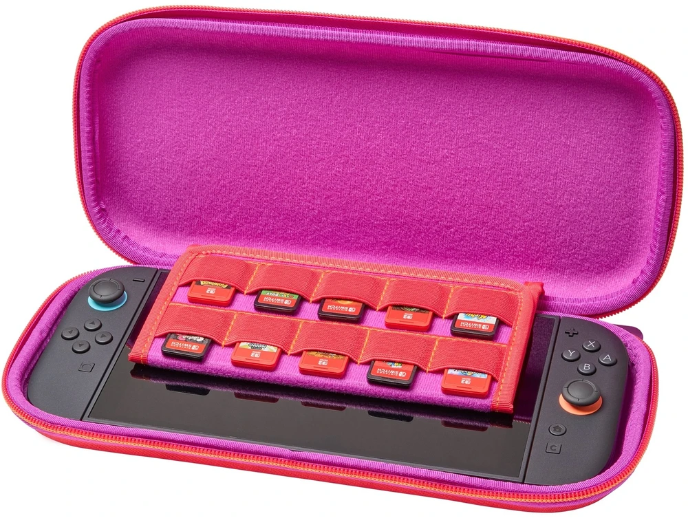 Power A „PowerA“ – plonas dėklas, skirtas „Nintendo Switch 2“ – „Mario and Friends“, oficialiai licencijuotas, apsauginis dėklas, talpina 10 žaidimo kortelių