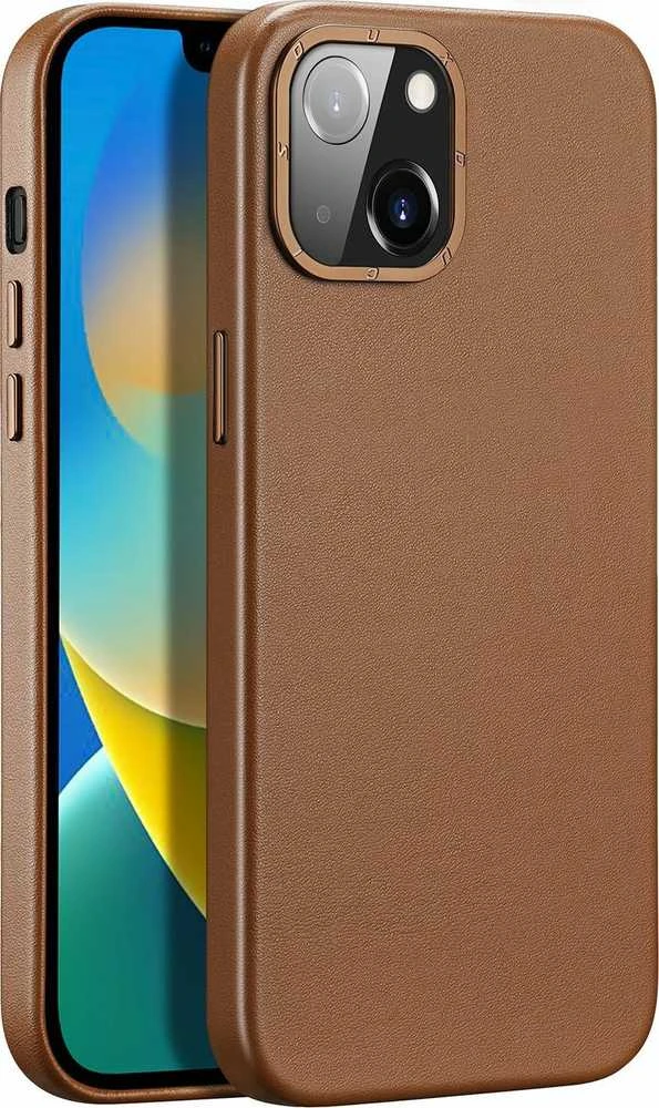 Dux Ducis Grit dėklas skirtas Apple iPhone 14 Plus, rudas