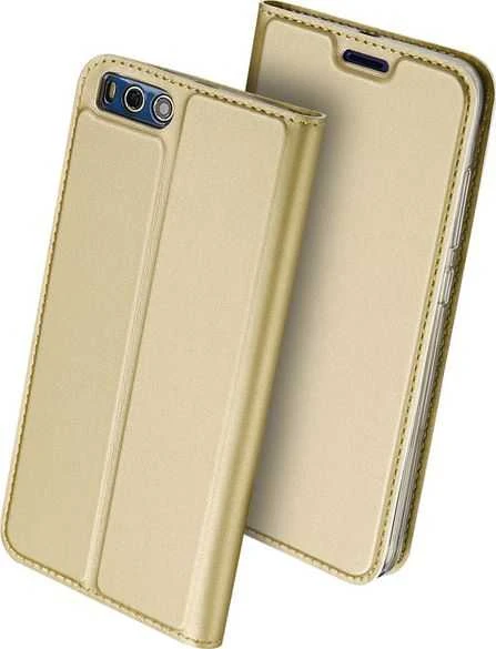 Dux Ducis Premium atverčiamas dėklas skirtas Xiaomi Mi 6, auksinis