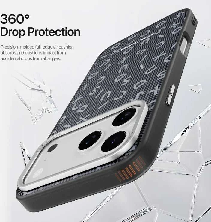 DUX DUCIS case MORO for IPHONE 17 PRO juodas