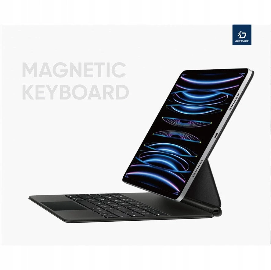 Dux Ducis Keyboard (MK Series) Dėklas with Bluetooth Keyboard skirtas iPad Pro 11″ 2024 – juodos spalvos