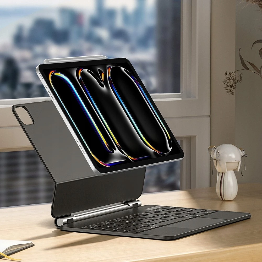 Dux Ducis Keyboard (MK Series) Dėklas with Bluetooth Keyboard skirtas iPad Pro 11″ 2024 – juodos spalvos