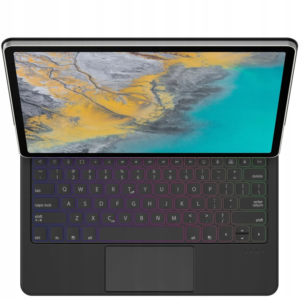 Dux Ducis Keyboard (MK Series) Dėklas with Bluetooth Keyboard skirtas Samsung Galaxy Tab S9+ / S8+ / S7+ – juodos spalvos