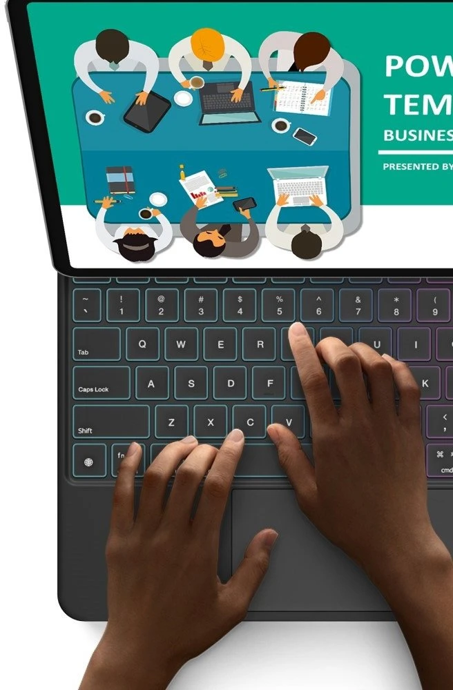 Dux Ducis Keyboard (MK Series) Dėklas with Bluetooth Keyboard skirtas iPad Pro 11″ 2024 – juodos spalvos