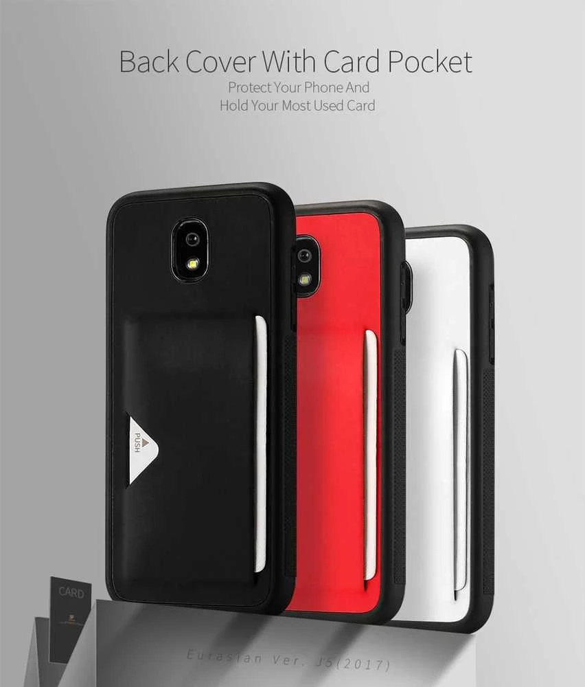 Dux Ducis Pocard dėklas skirtas Samsung J730 Galaxy J7 (2017), raudonas