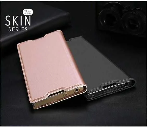 Dux Ducis Premium atverčiamas dėklas skirtas Sony Xperia XA1, Rose Gold