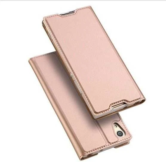Dux Ducis Premium atverčiamas dėklas skirtas Sony Xperia XA1, Rose Gold