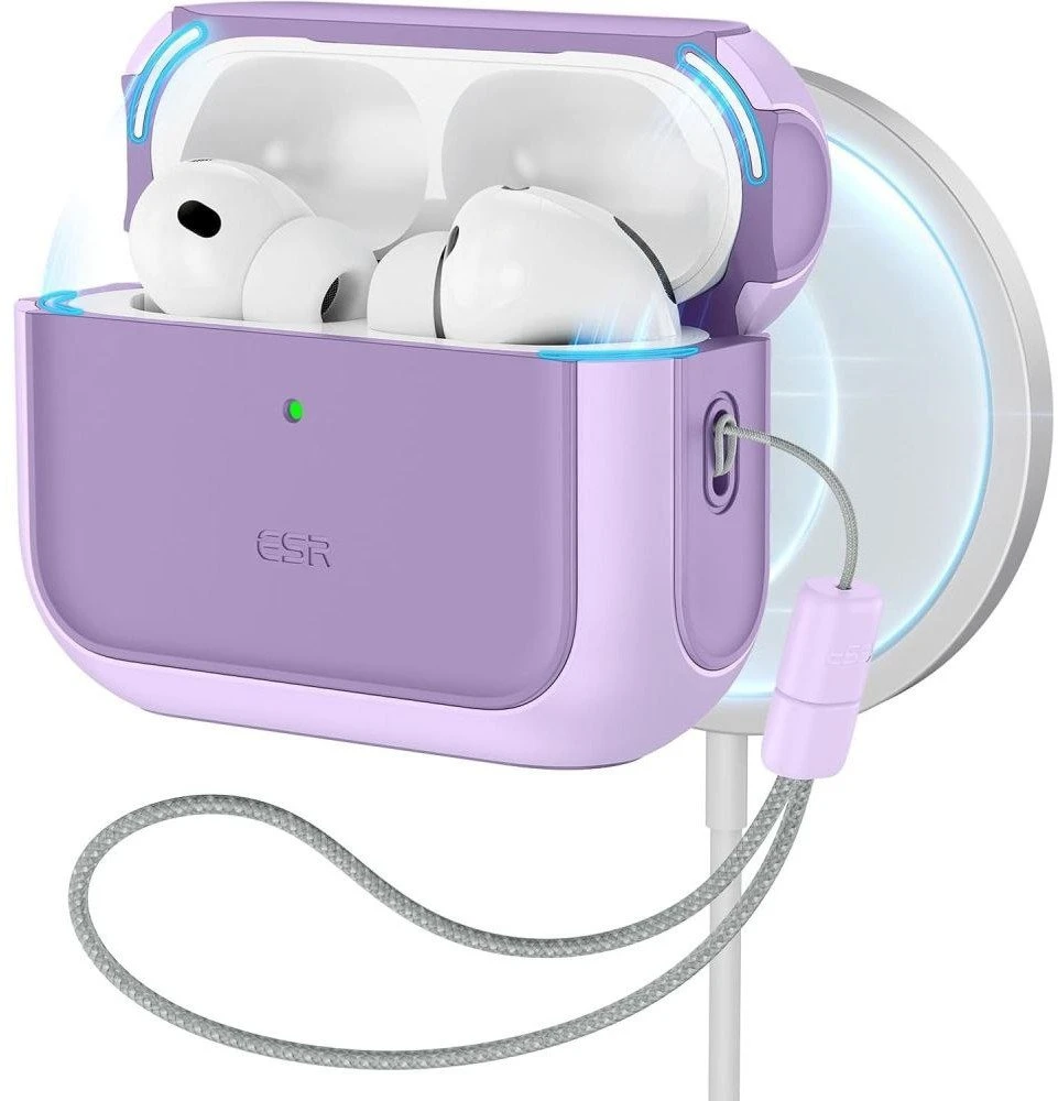 ESR Orbit Halolock MagSafe dėklas, skirtas AirPods Pro - violetinė