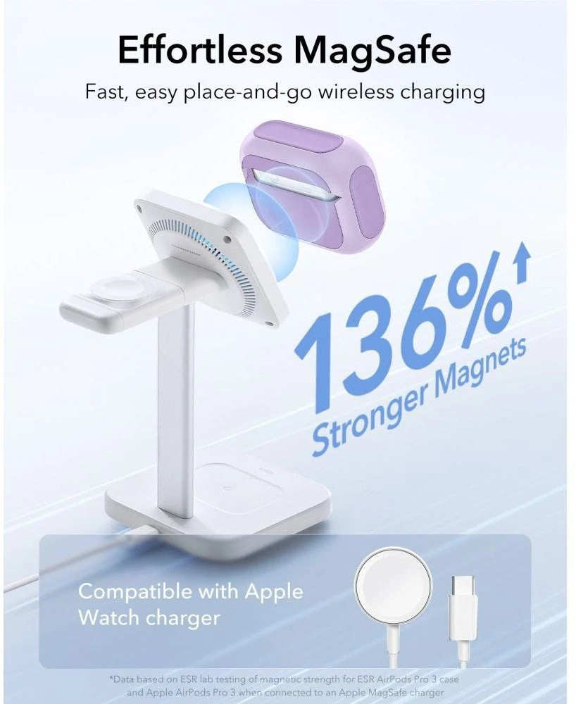 ESR Orbit Halolock MagSafe dėklas, skirtas AirPods Pro - violetinė