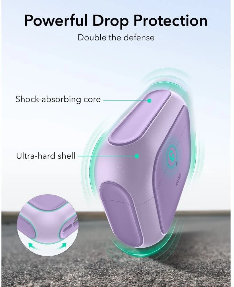 ESR Orbit Halolock MagSafe dėklas, skirtas AirPods Pro - violetinė