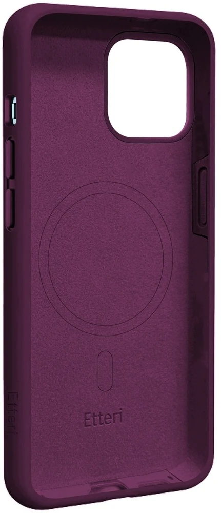 Etteri silikoninis Mag dėklas, skirtas iPhone 15 Pro 6,1" tamsios vyšnios spalvos