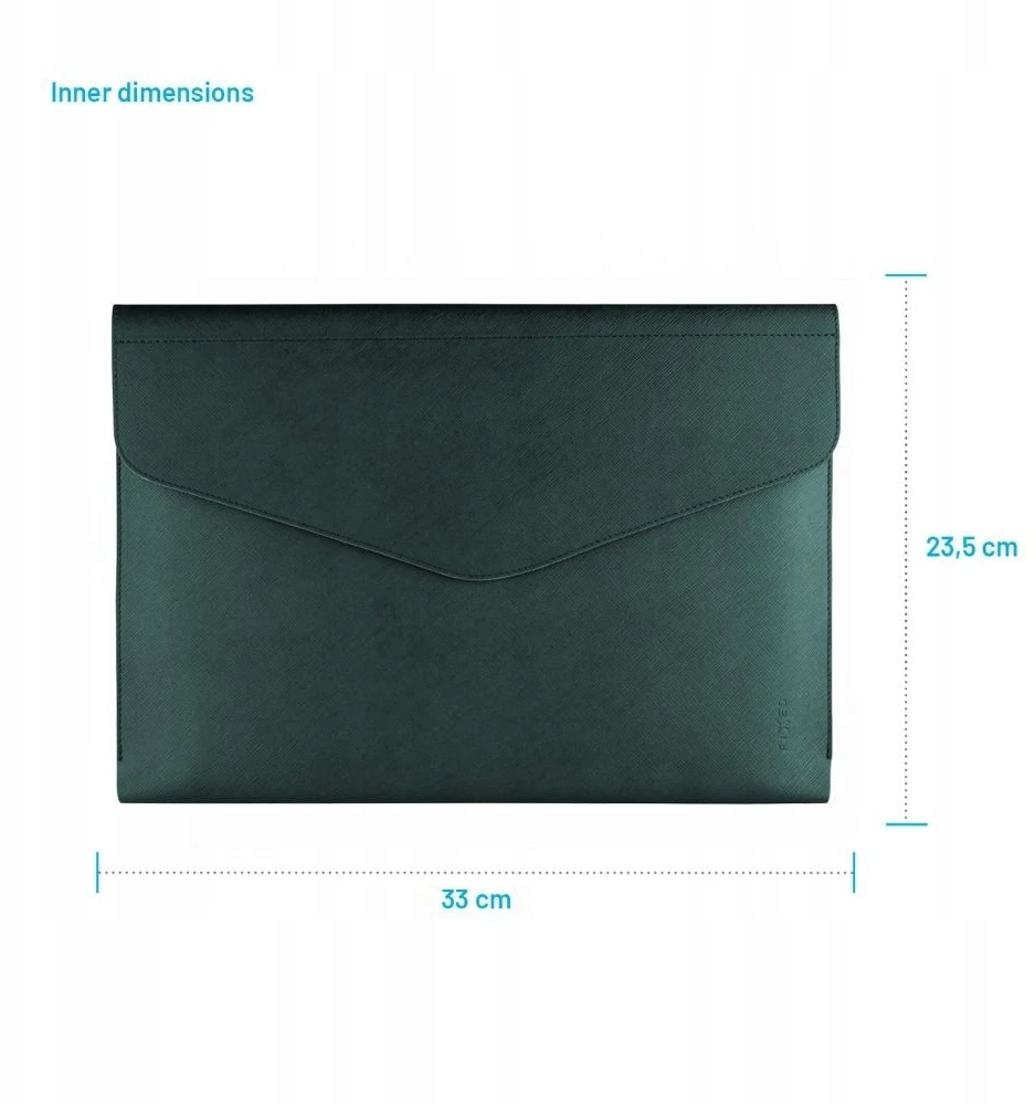 Dėklas Fixed Pouzdro FIXED Siena do laptopów i tabletów o przekątnej do 13'' ciemnozielony