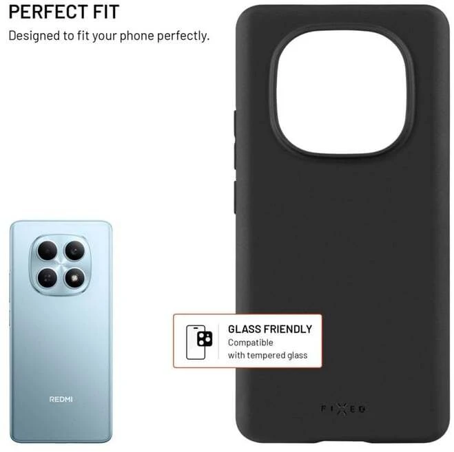 Dėklas Fixed istorija | Galinis viršelis | Xiaomi | Redmi Note 15 4G/5G/POCO M8 5G | Gumuotas | Juodas