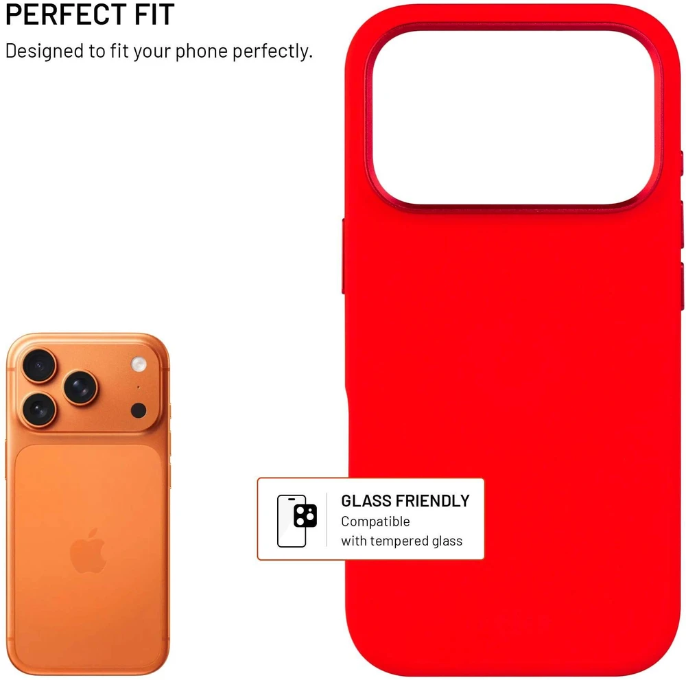 Fixed Dėklas MagFlow su obsługą MagSafe dla Apple iPhone 17 Pro raudona