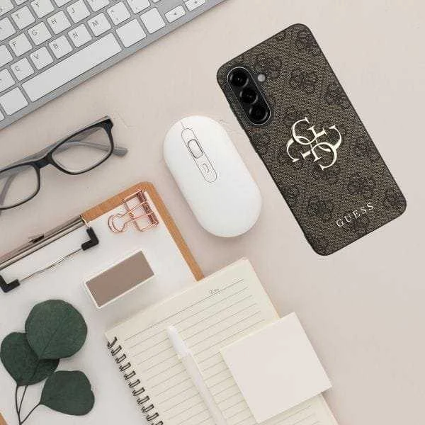 Guess Big 4G Logo Classic Logo Samsung Galaxy A56 – dėklas telefonui rudos spalvos