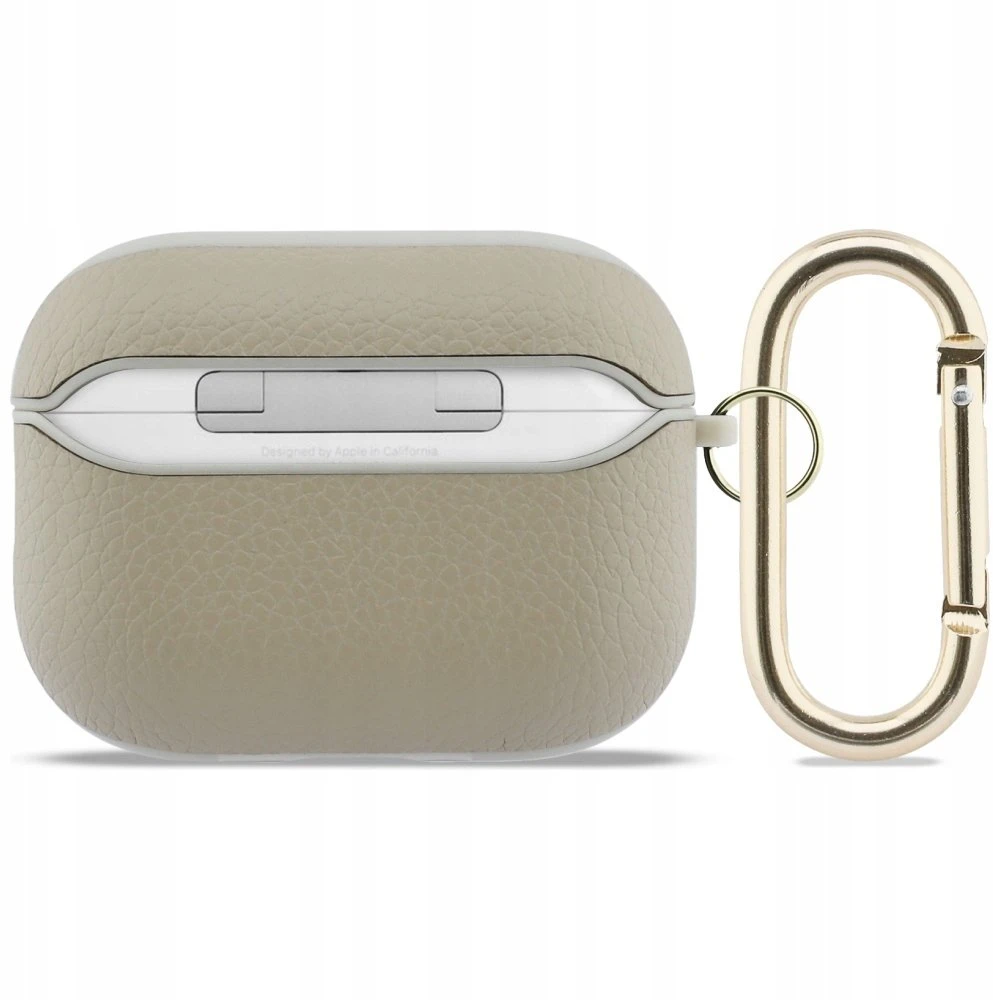 „Guess Grained Classic Logo Hook“ dėklas, skirtas „AirPods Pro 3“ ausinėms - auksinis