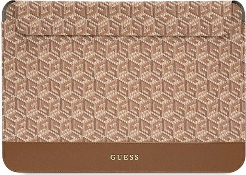 Guess Dėklas kompiuteriui GUCS14HGCFSEW 14″rudos spalvos GCube Stripes