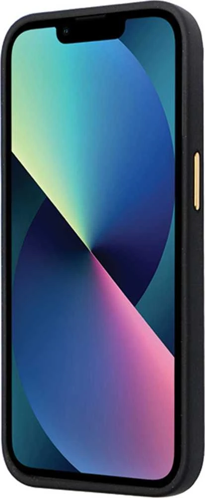 Guess GUHCP15LM4DGPK Apple iPhone 15 Pro 6.1″ juodos spalvos kietas dėklas Silicone Logo Strass 4G