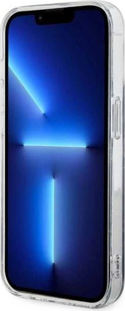 Guess GUHMP14XPCUMAK Apple iPhone 14 Pro Max 6.7″ juodos spalvos kietas dėklas Marble MagSafe