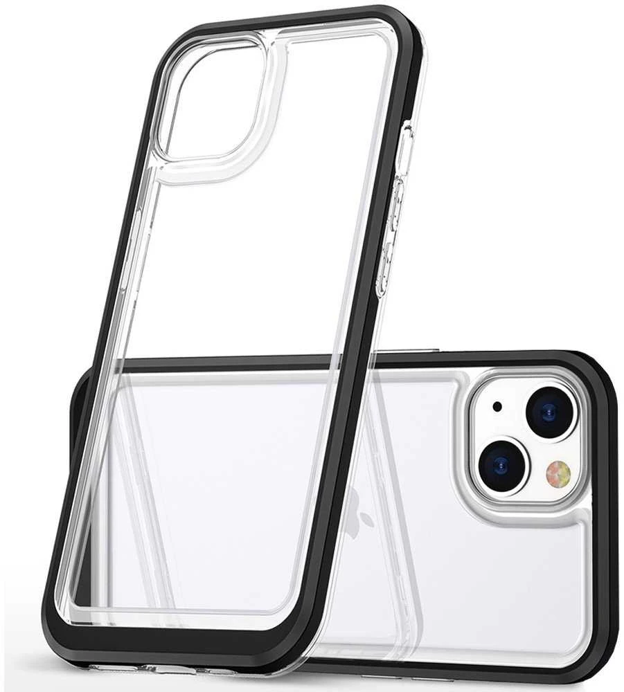Hurtel Clear dėklas skirtas iPhone 14 Plus, juodas