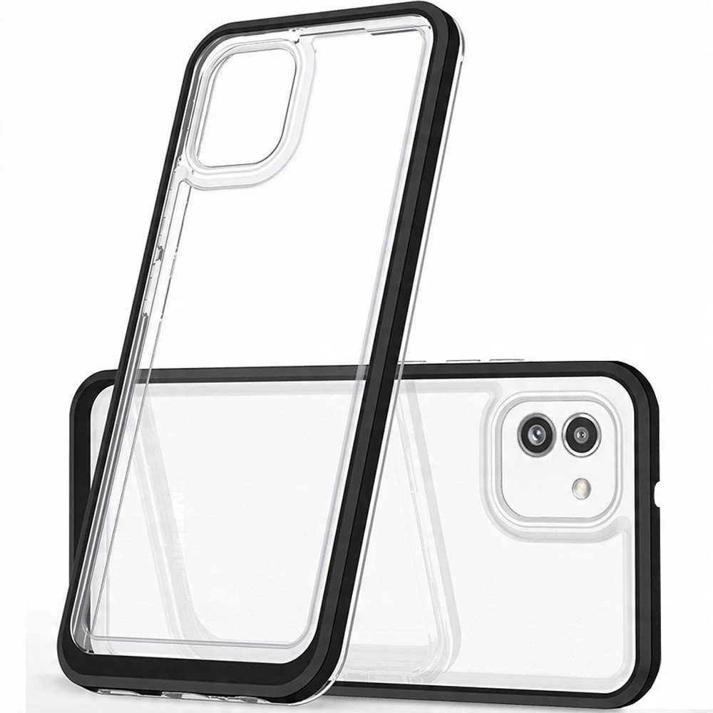 Hurtel Clear dėklas skirtas Samsung Galaxy A03, juodas