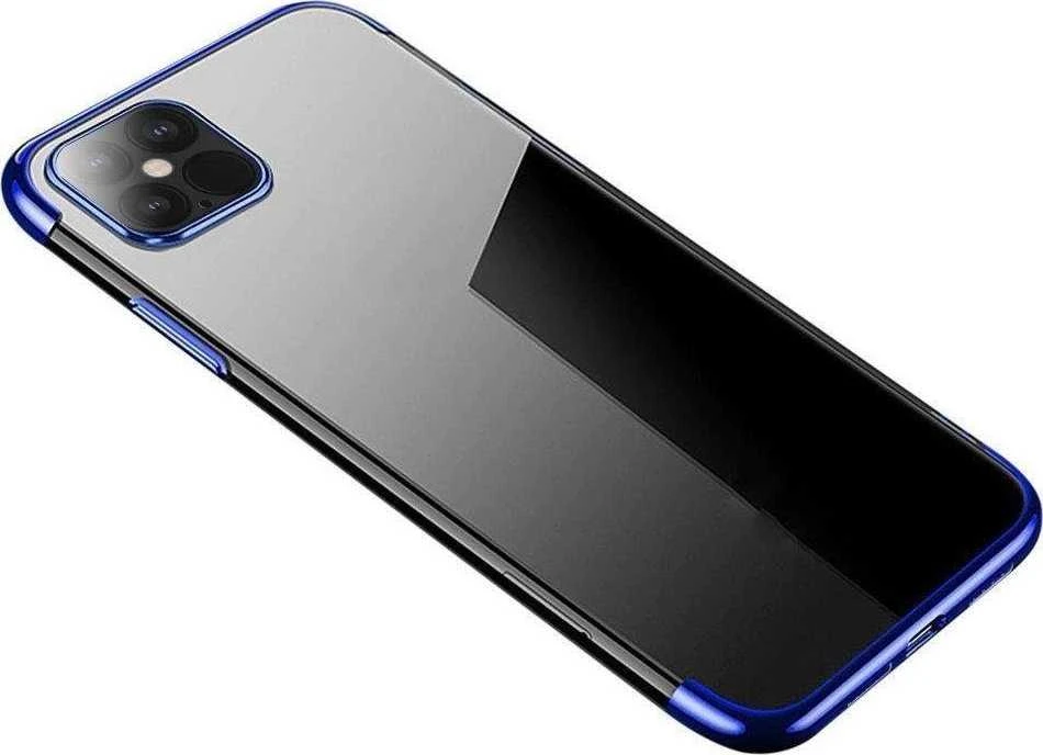 Hurtel Clear Color dėklas skirtas Samsung Galaxy S22 Ultra, mėlynas rėmelis