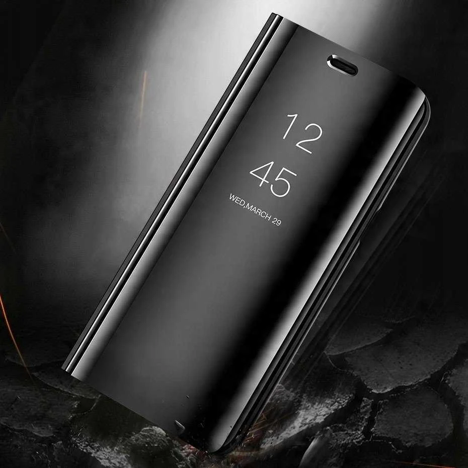 Hurtel Clear View dėklas skirtas Xiaomi Redmi 10C, juodas