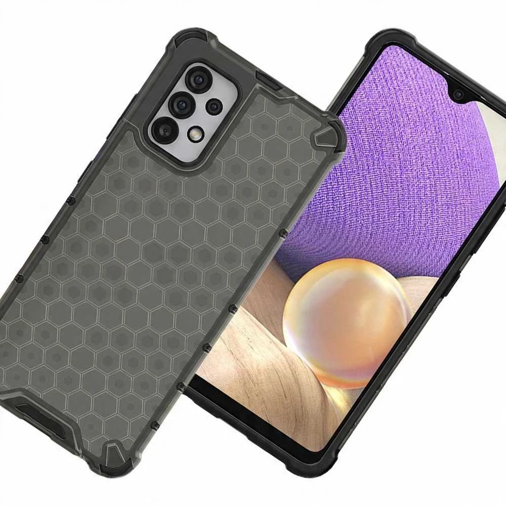 Hurtel Honeycomb dėklas skirtas Samsung Galaxy A03s (166.5), juodas