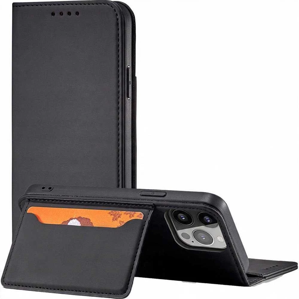 Hurtel Magnet atverčiamas dėklas skirtas iPhone 14 Plus, juodas