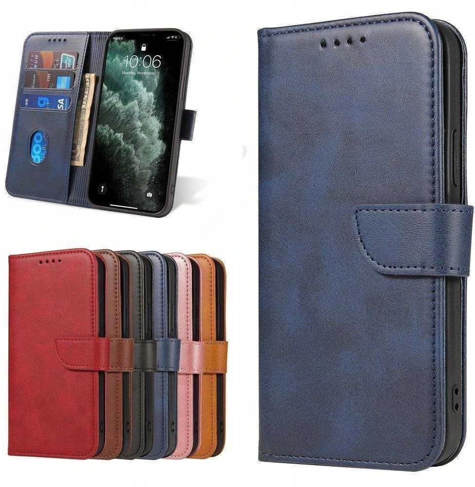Hurtel magnetinis elegantiškas „flip cover“ dėklas su stovo funkcija, skirtas „Xiaomi Redmi Note 11 Pro+ 5G (China)“ / „11 Pro 5G (China)“ / „Mi11i HyperCharge“ / „POCO X4 NFC“, mėlynos spalvos